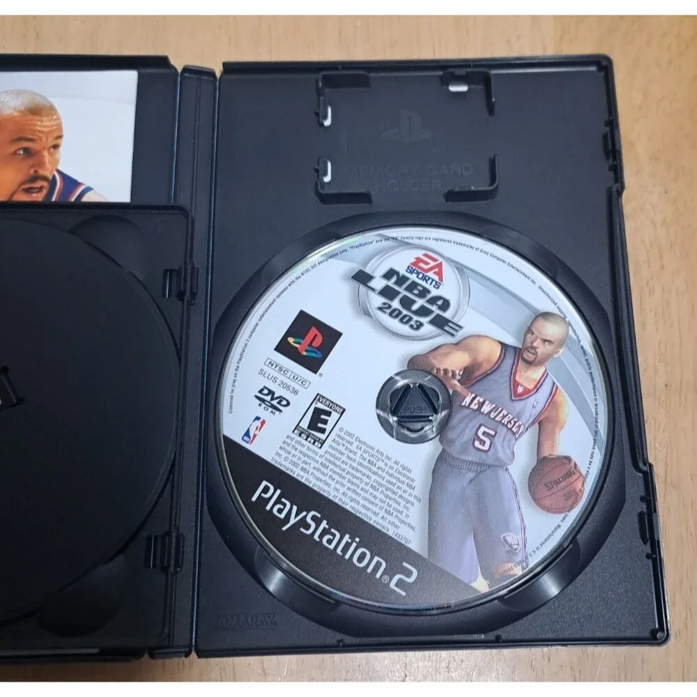 PS2 2 NBA Live 03 & ESPN NBA 2 Night w Manual's